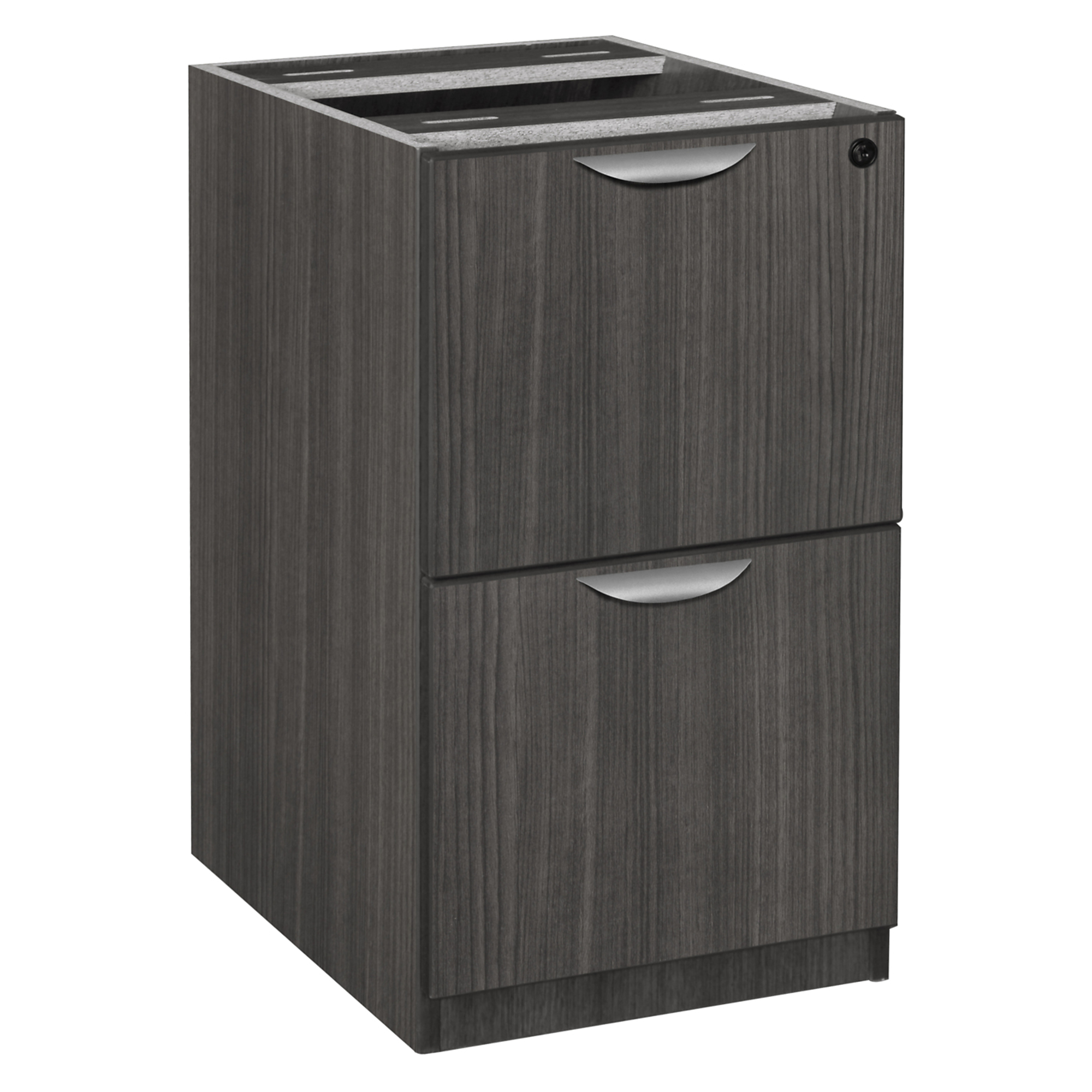Regency Furniture Legacy File-File Pedestal Drawer Unit — Ash Grey, 2 Lockable Drawers, Model# LPFF22AG